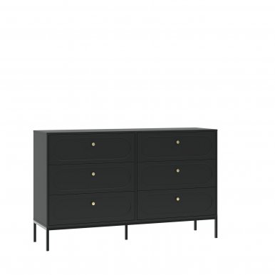 Intermu KOM 6S Chest of drawers,Black