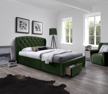 Sabrina 160x200 Bed dark green