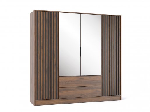 NELLY 4D+LUS Riidekapp (nut/black lamella)