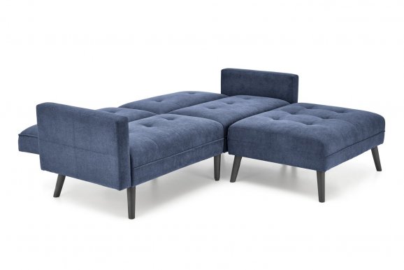 CORNELIUS- Раскладной диван с пуфиком (Синий)