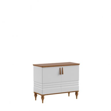 Torino TO-K2sz Chest of drawers white gloss/oak mocca