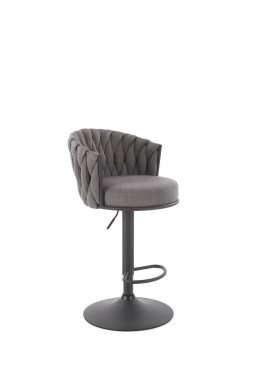 H125 Bar stool,black/grey