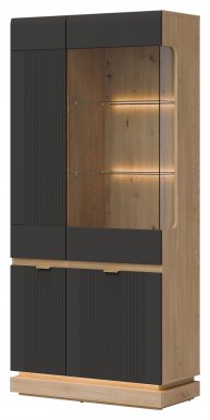 MILTON-ML 06 Витрина,Cremona torro oak/anthracite matt