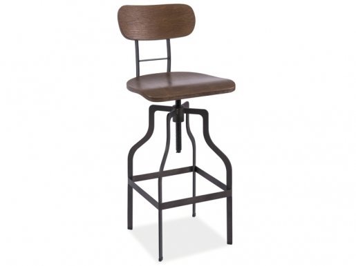 SIG-LOFT DROP COG Bar stool Walnut/graphite