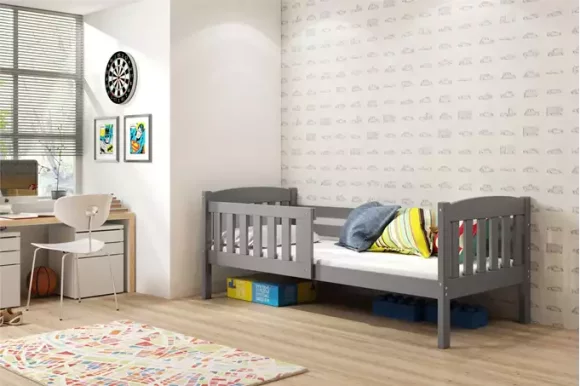 Cubus 1 Kinderbett 200x90 cm mit Matratze,Graphit (Ohne Schublade und Matratze)