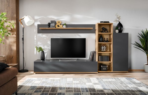 SILK III +LED Set Oak wotan/anthracite