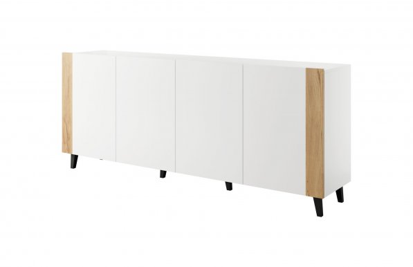 Faro- KOM 200 Chest White mat/oak craft