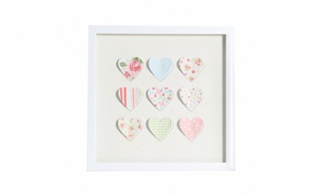 Picture with frame 3D-130 Heart