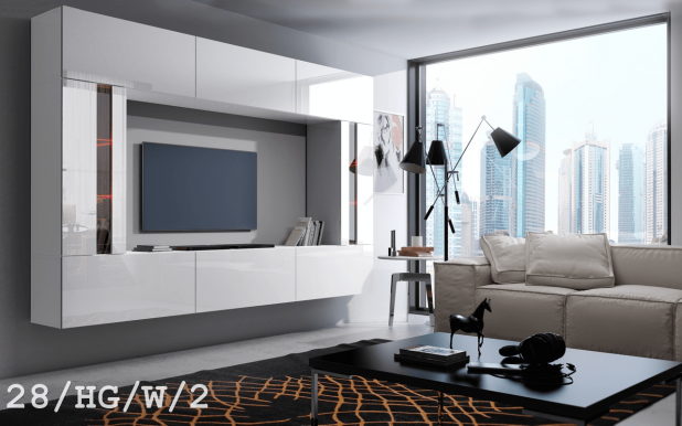 Sky Concept 28 Секция White mat/white gloss 28/HG/W/2-1A