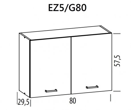 Eliza EZ5/G80 80 cm Köögi seinakapp