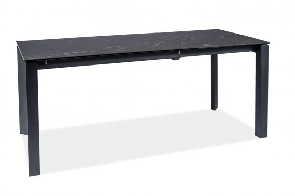 METROPOL CC120 Ceramic 120(180)X80 Extendable dining table,Black Nero/Black mat