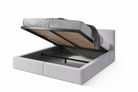 18878,120x200 Bed with box (grey)