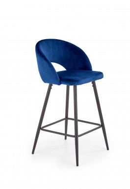V-CH-H/96- GRANAT Bar stool (Navy blue)