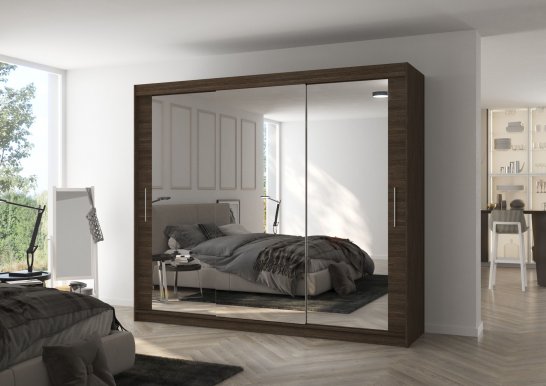 Chester Cht03 250 Choco Wardrobe with sliding doors