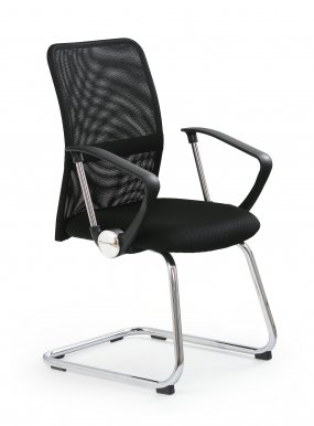 VIRE SKID Chair visitor Black