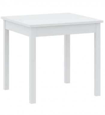 INTER W80/H77/D80 cm Стол обеденный,белый