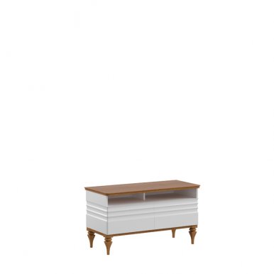 Torino TO-RTV/M TV cabinet white gloss/oak mocca