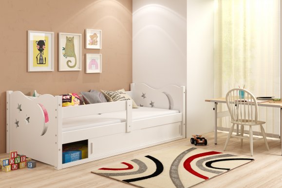 Кровать детская с матрасом 160x80 белый