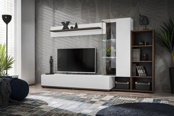 SILK II +LED Sektsioon Valge/Perla Elm