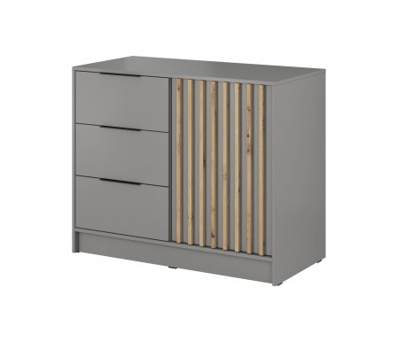 NELLY KOM K2 Chest of drawers (grey/artisan lamella)