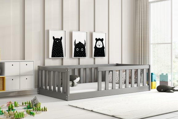 BELLA-SIMA Bed with mattress 160x80 Graphite