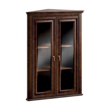 VERONA Corner glass-fronted cabinet V-W/N Taranko