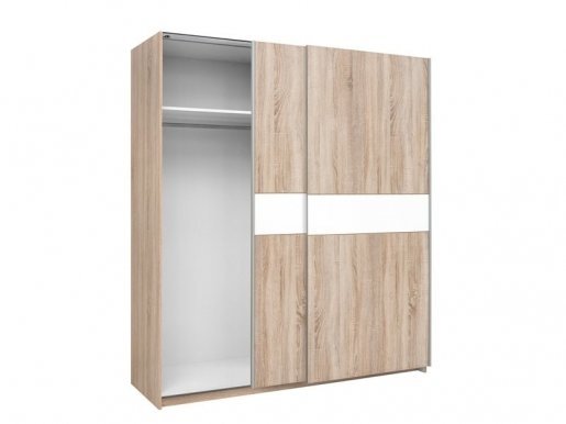 F27 SZF/170/195/3-DSO/DSO/BI oak sonoma/oak sonoma/white Liugustega kapp