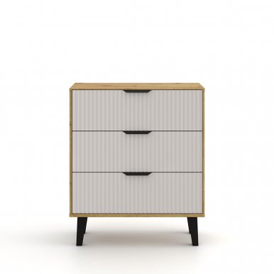 Borg-Duo kom3s Kommode,Eiche artisan/Kaschmir