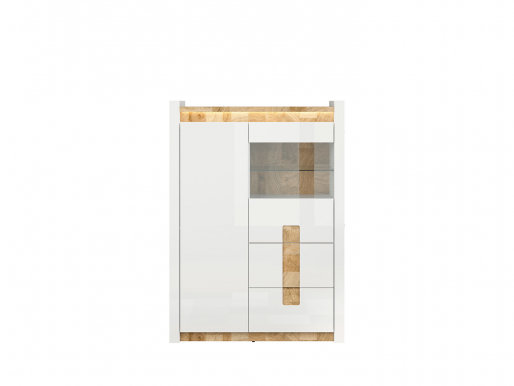 Alameda REG1W1D2S Glass-fronted cabinet