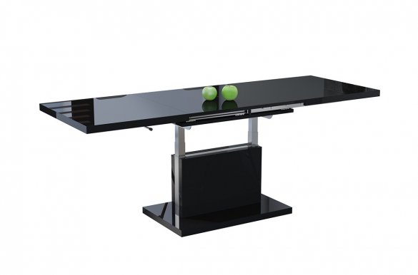 ASTON- 70 sz Extendable table transformer (black gloss)