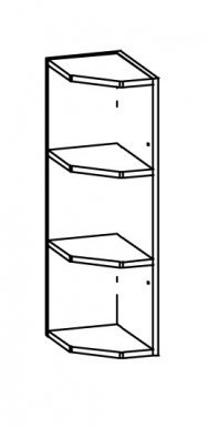 Modena MD1/G20NZ L/P 20 cm Навесная угловая полка