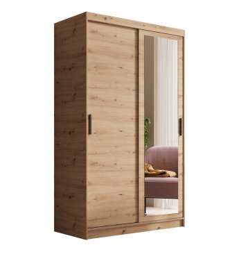 SW-HAI 120 cm A Lükandustega riidekapid peegliga,Artisan