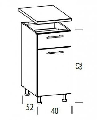 TIFANY T16/D40S1 L/P Напольный шкаф