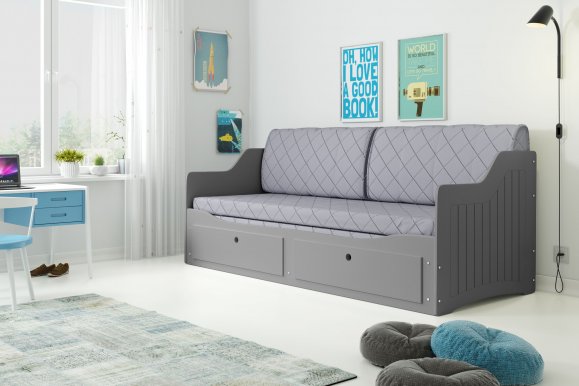GRANDE Lastevoodi 200x80/160cm,grafiit