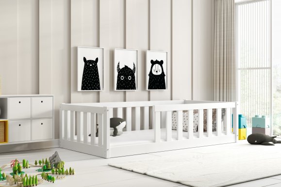 BELLA-SIMA Bed with mattress 160x80 White