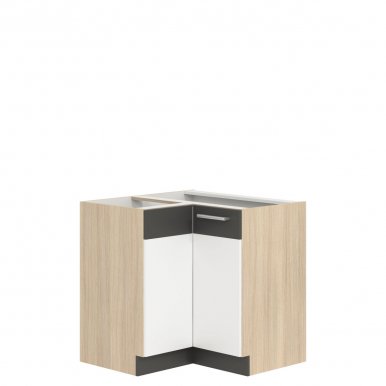 Modena MDF MD21/D90NW L/P 90/90 cm Напольный угловой шкаф