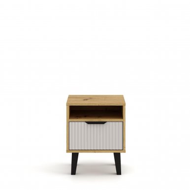 Borg-Duo sz-noc1s Nachttisch,Eiche artisan/Kaschmir
