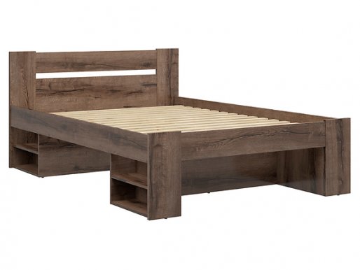 Nepo Plus LOZ3S+W140 wenge Bed (Monastery oak)