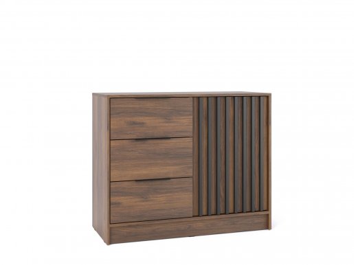 NELLY KOM K2 Kummut (nut/black lamella)