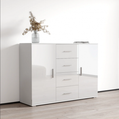 Soho S8 Chest of drawers white gloss