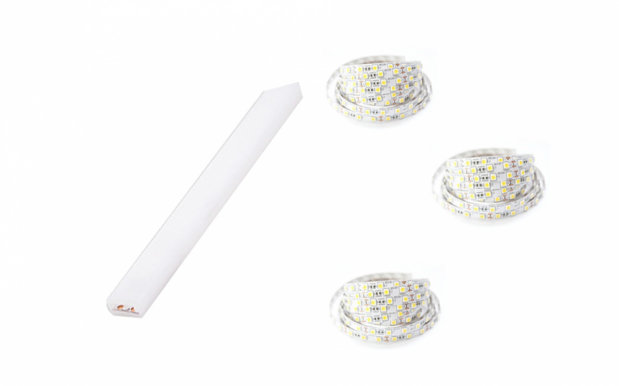 BED LED 3x L-900 1x L-960 - white voodi valgustus BC-03