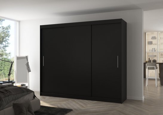 Antos 250 Black Шкаф c раздвижными дверьми