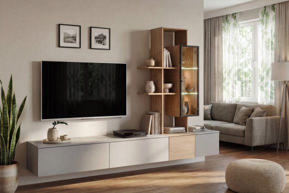 AGDC LO Set (Arctic Grey/Cremona Oak)