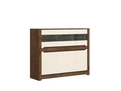 Russo KOM3W3D Glass-fronted cabinet