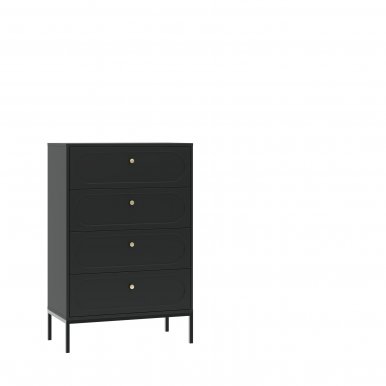 Intermu KOM 4S Chest of drawers,Black
