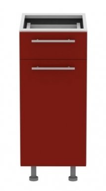 Standard D1D1S35 L/P 35 cm Gloss acrylic Base cabinet