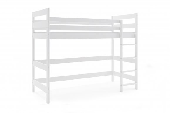 Loft-A Kõrge voodi,madratsiga 200x90,Valge