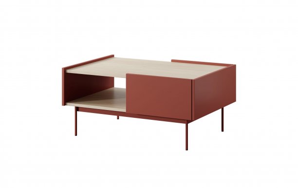 Colour- L-97 Couchtisch Ceramic red