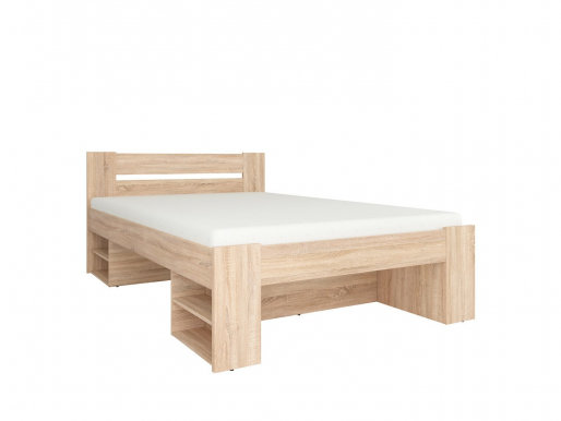 Nepo Plus LOZ3S+W140 Bed (Oak sonoma)