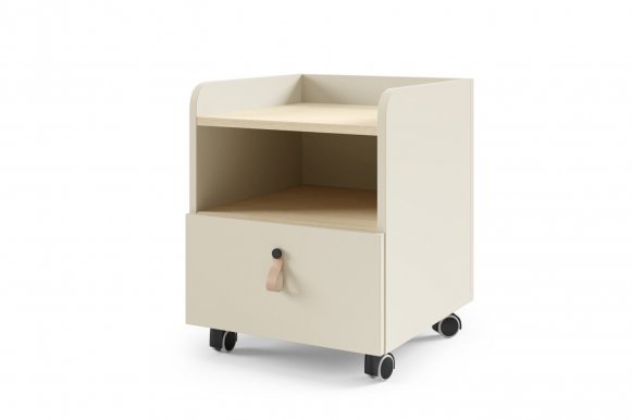 Solerno SA17 Macadamia Rolling container with 1 drawer